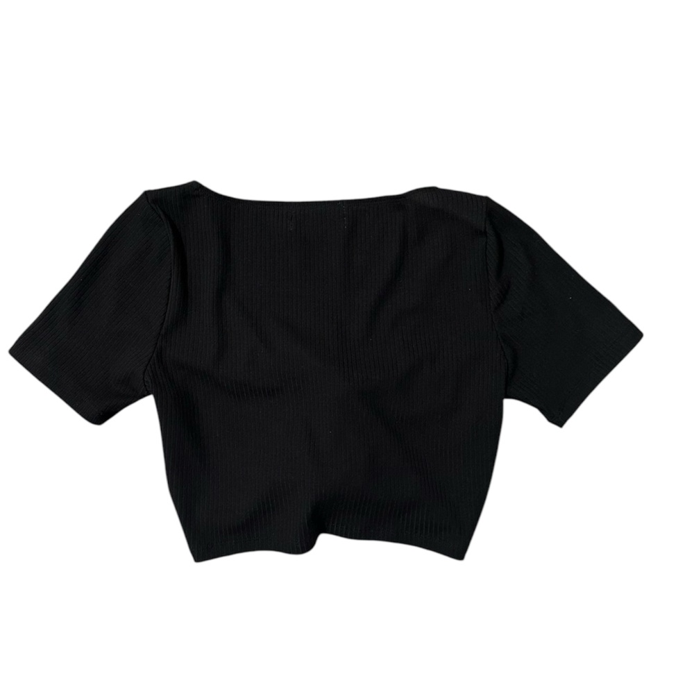 Urban Outfitters Black Crop Top - Picture 2 of 3